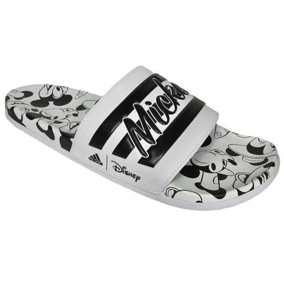 NWT Adidas Slides Mens Size 12 Disney Mickey Mouse Adilette Comfort Black White main image 5